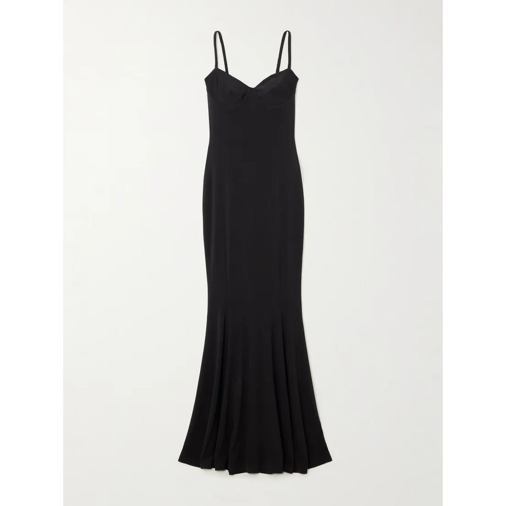 Norma Kamali Stretch-jersey maxi dress in Black - Picture 1 of 1